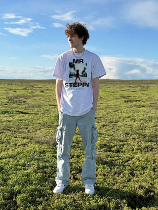 'Mr Steppa' Heavyweight Tee - White