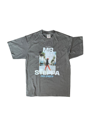 'Mr Steppa' Heavyweight Tee - Gray